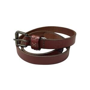 Timberland Women’s Genuine Leather Belt Size Small Brown Made In India